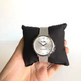Coach Slim Easton Silver Leather Strap Women Watch 14502685P