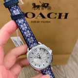 Coach New York Blue Leather Strap Women Watch 14503149P