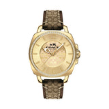Coach New York Brown Leather Strap Women Watch 14503150P