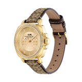 Coach New York Brown Leather Strap Women Watch 14503150P