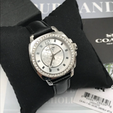 Coach New York Black Leather Strap Women Watch 14503152P
