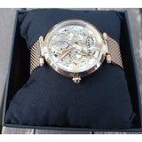 Coach New York Skeleton Dial Rose Gold Milanes Strap Women Watch 14503595
