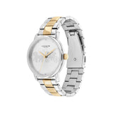 Coach New York Silver Dial Two-Tone Stainless Steel Strap Women Watch 14503738
