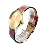 Coach New York Gold Dial Leather Strap Women Watch 14503886