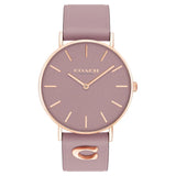 Coach New York Leather Band Purple Dial Women's Watch 14503924