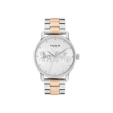 Coach New York Silver Dial Two-Tone Stainless Steel Strap Women Watch 14503944