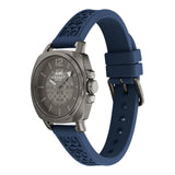 Coah New York Boyfriend Blue Silicone Strap Women Watch 14503978