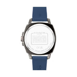 Coah New York Boyfriend Blue Silicone Strap Women Watch 14503978
