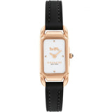 Coach New York Cadie Black Leather Strap Women Watch 14504027