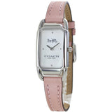 Coach New York White Dial Pink Leather Strap Women Watch 14504040
