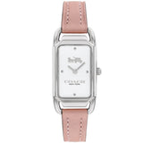 Coach New York White Dial Pink Leather Strap Women Watch 14504040