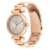 Coach New York Silver Dial Rose Gold Stainless Steel Strap Women Watch 14504047