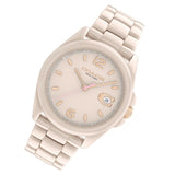 Coach New York Greyson Beige Ceramic Women's Watch 14504065