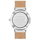 Coach New York Perry Silver Dial Leather Strap Women Watch 14504076