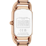 Coach New York White Dial Rose Gold Milanese Strap Women Watch 14504085