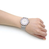 Coach New York White Dial Silver Milanese Strap Women Watch 14504100