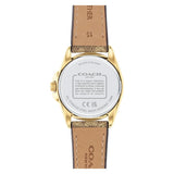 Coach New York Gold Dial Brown Leather Strap Women Watch 14504107