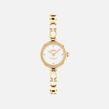 Coach New York White Dial Gold Stainless Steel Strap Women Watch 14504129