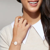 Coach New York White Dial Rose Gold Strap Women Watch 14504130
