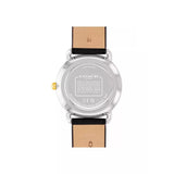 Coach New York Silver Dial Black Leather Strap Women Watch 14504198