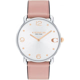 Coach New York Silver Dial Pink Leather Strap Women Watch 14504199