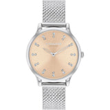 Coach New York Chelsea Silver Milanese Strap Women Watch 14504216