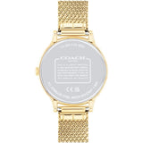Coach New York Chelsea Gold Milanese Strap Women Watch 14504218