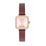 Coach New York Burgundy Leather Strap Women Watch 14504229