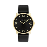 Coach New York Black Dial & Leather Strap Women Watch 14504245