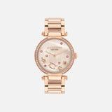COACH CARY ROSE GOLD STEEL BRACELET WATCH 14504266