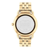 COACH ELLIOT 36mm CRYSTAL ACCENT GOLD-TONE BRACELET WATCH 14504349