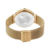 Bering Classic White Dial Gold Milanese Strap Unisex Watch 14539-334