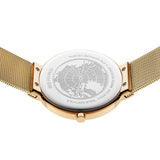 Bering Classic White Dial Gold Milanese Strap Unisex Watch 14539-334