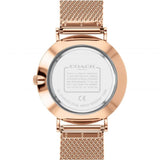 Coach New York Charles Black Dial Rose Gold Milanese Strap Men Watch 14602552