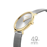 Bering Ultra Slim Silver Dial & Milanese Strap Women Watch 15729-010