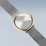 Bering Ultra Slim Silver Dial & Milanese Strap Women Watch 15729-010
