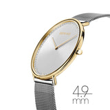 Bering Classic Silver Dial Milanese Strap Women Watch 15739-010