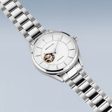 Bering Automatic White Dial Silver Stainless Steel Strap Men Watch 16743-704