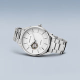 Bering Automatic White Dial Silver Stainless Steel Strap Men Watch 16743-704