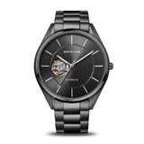 Bering Automatic Polished Brushed Gray Stainless Steel Strap Men Watch 16743-777