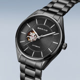 Bering Automatic Polished Brushed Gray Stainless Steel Strap Men Watch 16743-777