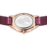 Bering Ultra Slim Purple Milanese Strap Women Watch 17031-969