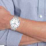 Tommy Hilfiger White Dial Silver Milanese Strap Men Watch 1710512