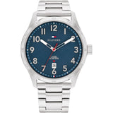 Tommy Hilfiger Blue Dial Silver Stainless Steel Strap Men Watch 1710563