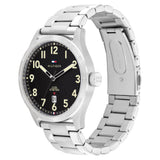 Tommy Hilfiger Black Dial Silver Stainless Steel Strap Men Watch 1710594