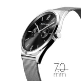 Bering Ultra Slim Silver Milanese Strap Unisex Watch 17140-002