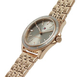 Tommy Hilfiger Gray Dial Rose Gold Stainless Steel Strap Women Watch 1782482