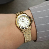 Tommy Hilfiger Gold Dial Stainless Steel Strap Women Watch 1782513