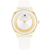 Tommy Hilfiger White Dial & Leather Strap Women Watch 1782605
