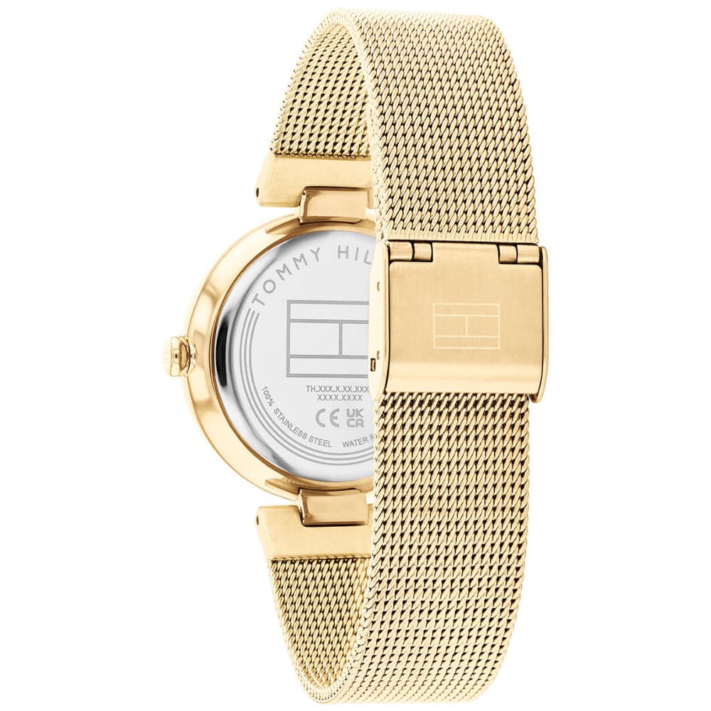 Tommy Hilfiger White Dial Gold Milanese Strap Women Watch 1782634 – H2 Hub